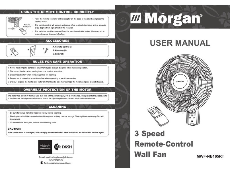 Morgan MWF-NB165RT user manual