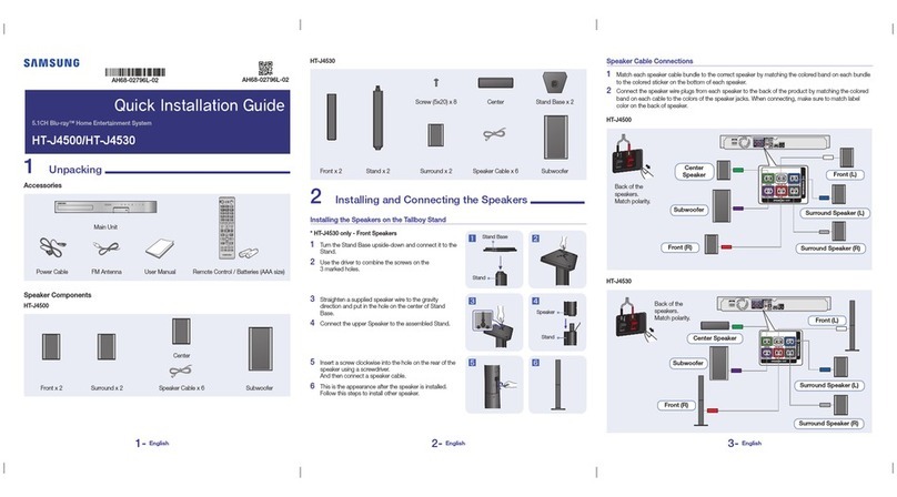 Samsung HT-J4500 User manual