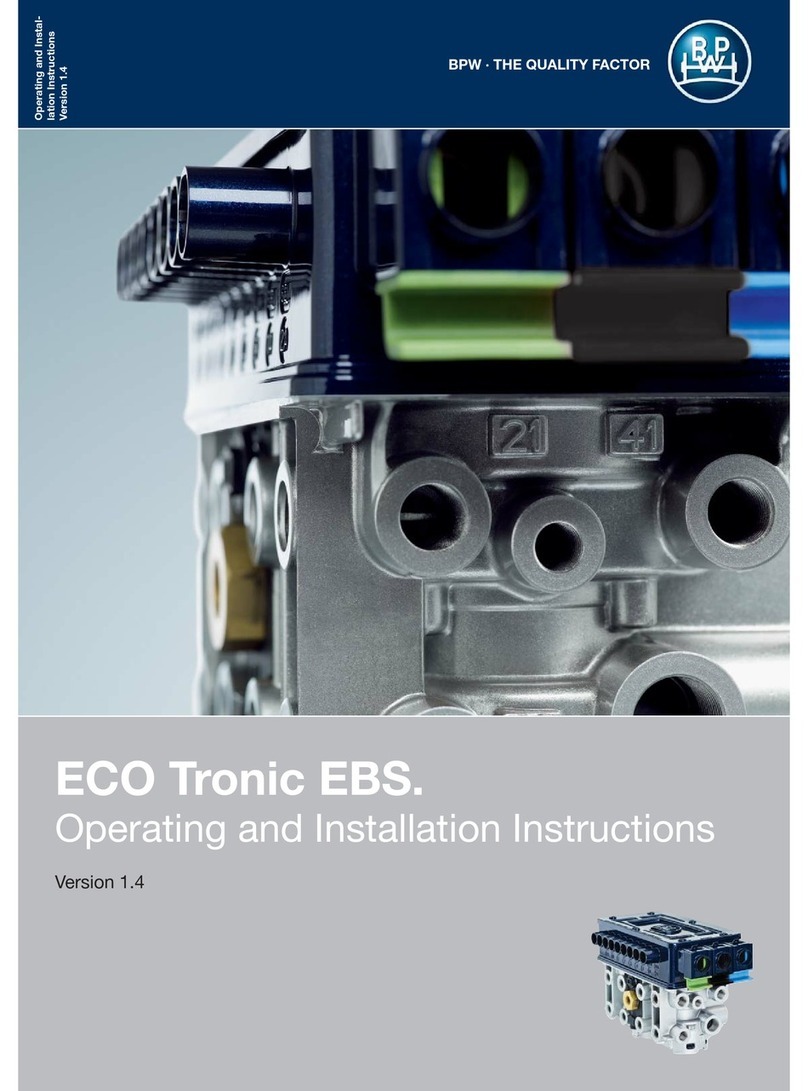 BPW ECO Tronic EBS Operating and installation instructions