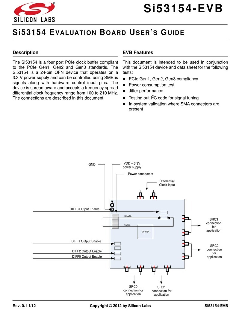 Silicon Laboratories Si53154-EVB User manual