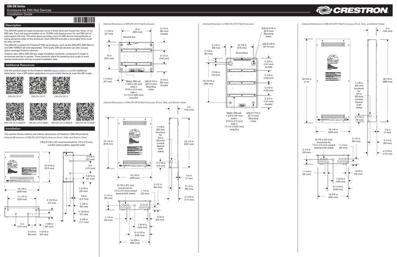 Crestron DIN-EN Series User manual Crestron DIN-EN Series User manual