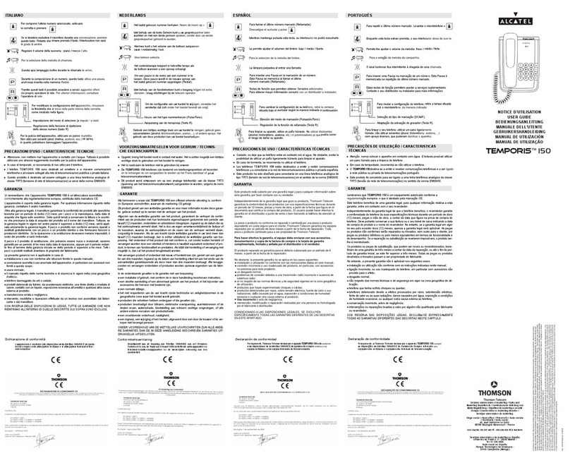 Alcatel Temporis 150 User manual