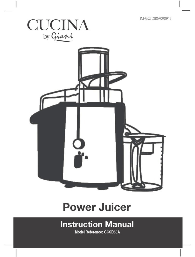 Giani Cucina GCSD80A instruction manual