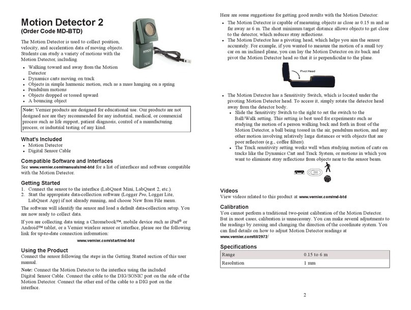 Vernier MD-BTD manual