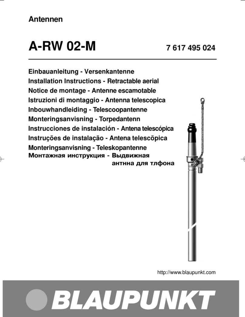 Blaupunkt A-RW 02-M installation instructions