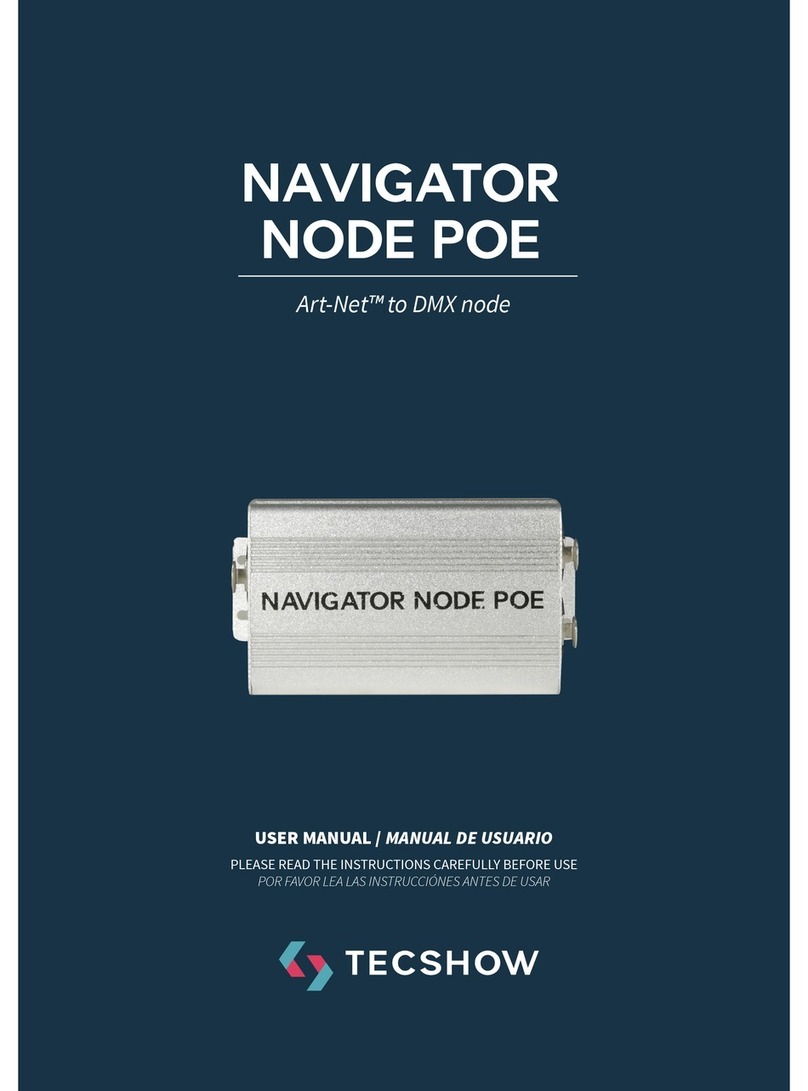 TECshow NAVIGATOR NODE POE User manual