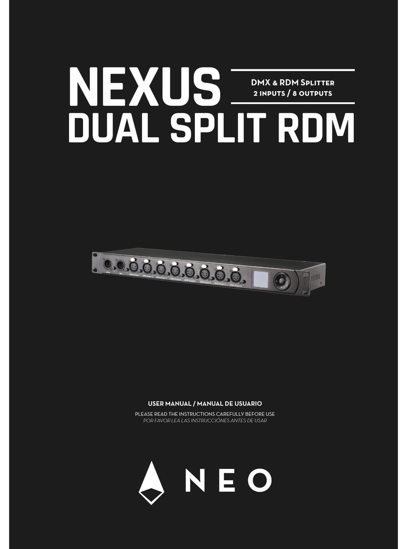 NEO NEXUS DUAL SPLIT RDM user manual