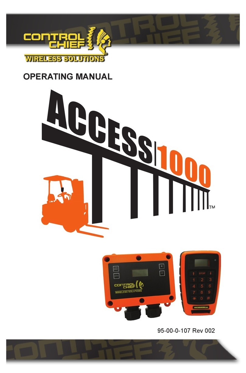 Control Chief Access 1000 User manual