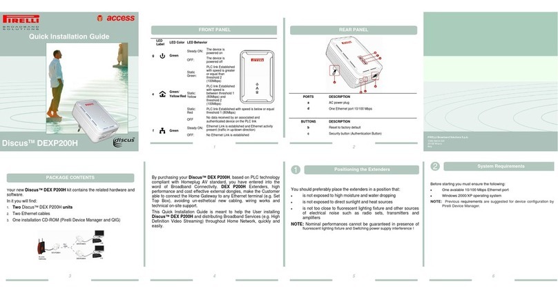 Pirelli Discus DEX P200H User manual