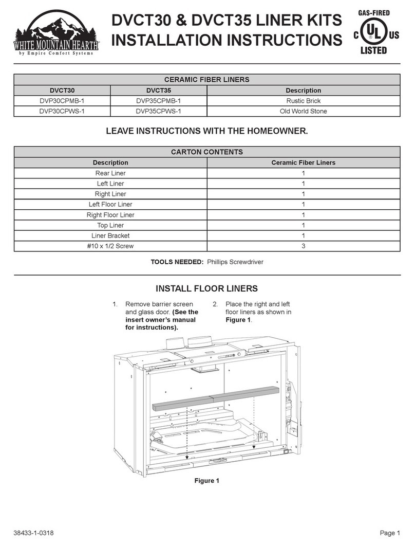 White Mountain Hearth DVP30CPMB User manual White Mountain Hearth DVP30CPMB User manual