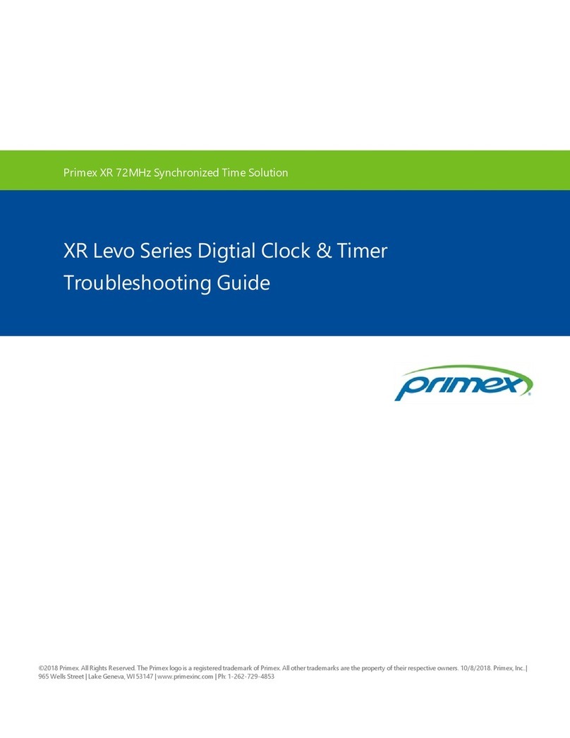 Primex XR Levo Series troubleshooting guide