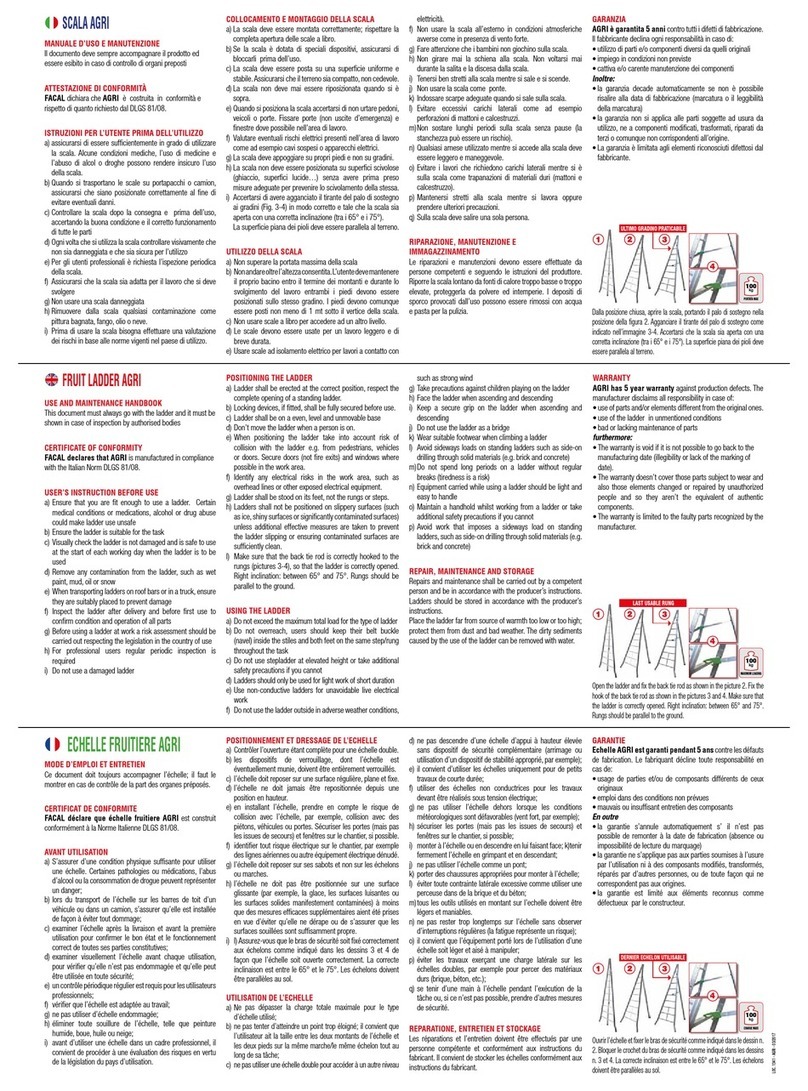 FACAL AGRI User manual