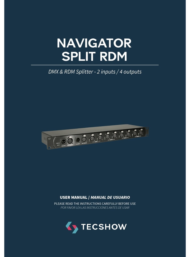 TECshow NAVIGATOR SPLIT RDM user manual