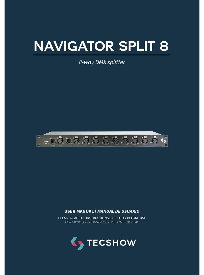 TECshow NAVIGATOR SPLIT 8 User manual