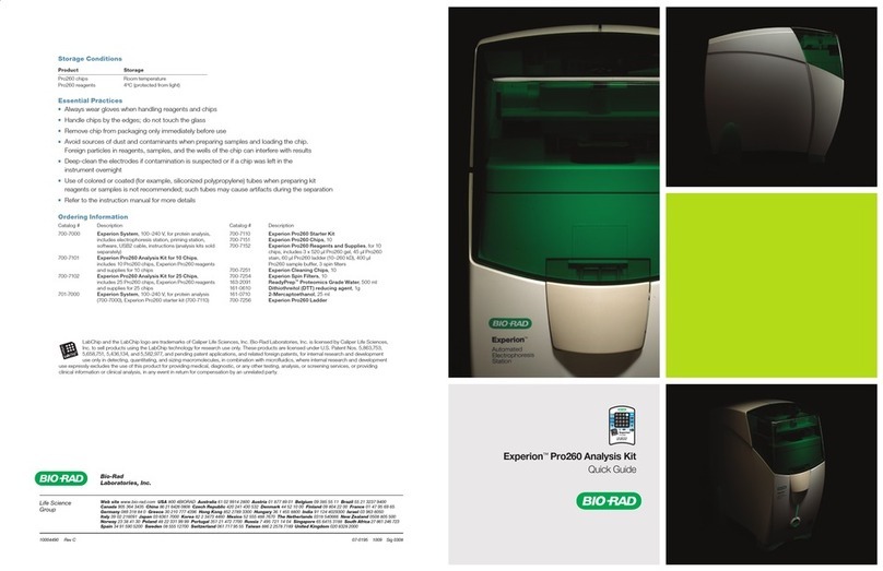 BIO RAD Experion Pro260 quick guide