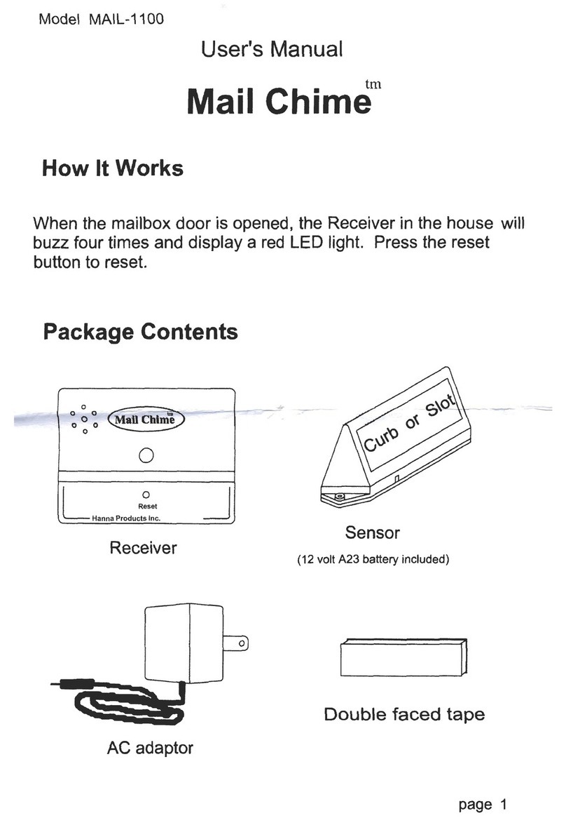 Hanna Mail Chime user manual