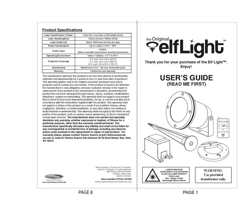 Techno Source Elf Light 97540 user guide