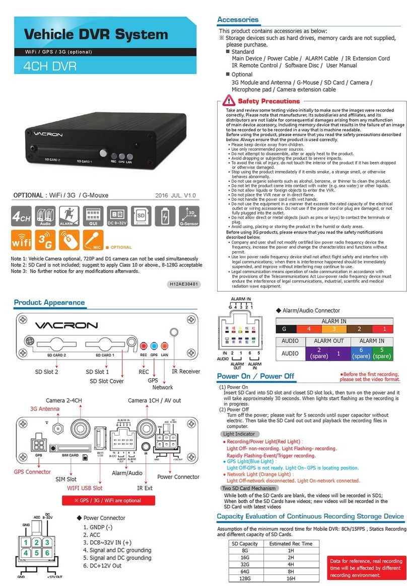 Vacron VVH-MDE304 Installation guide