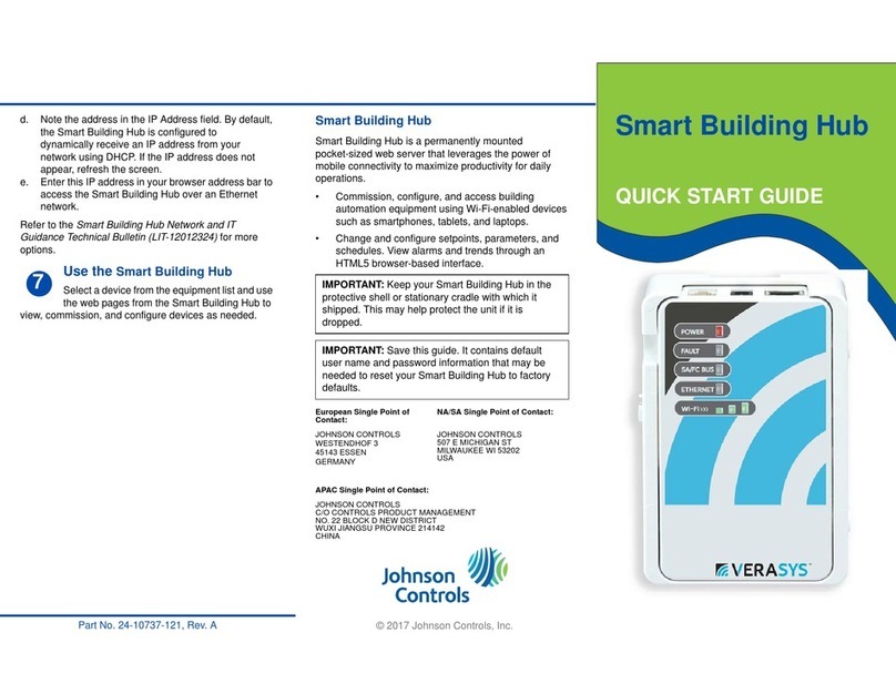 Verasys Smart Building Hub User manual