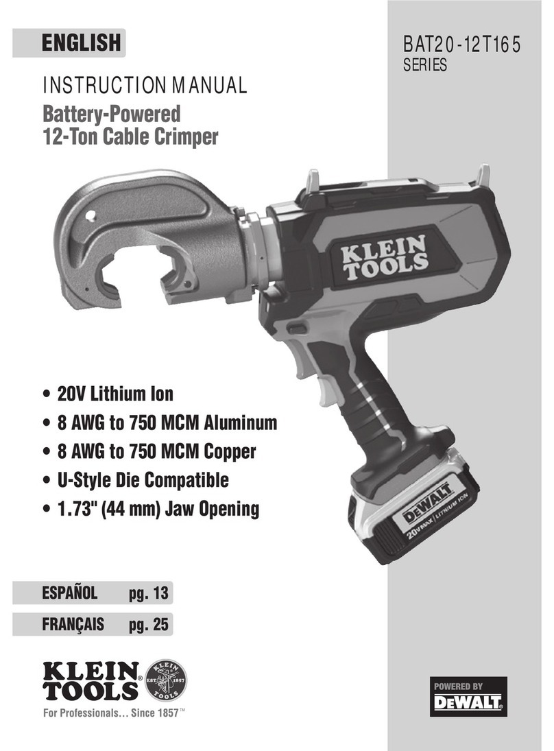 Klein Tools BAT20-12T165 SERIES User manual