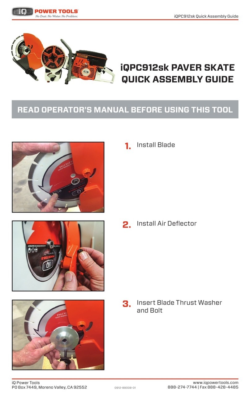 IQ Power Tools iQPC912sk Quick assembly guide