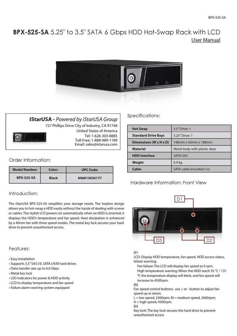 iStarUSA BPX-525-SA user manual