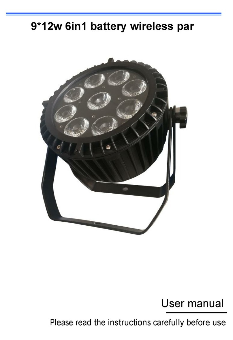 Hongcheng stagelighting ELP-12*18W-6in1-WDMX user manual