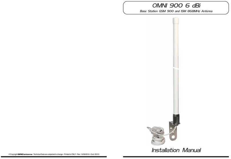Sirio Antenne OMNI 900 6 dBi installation manual