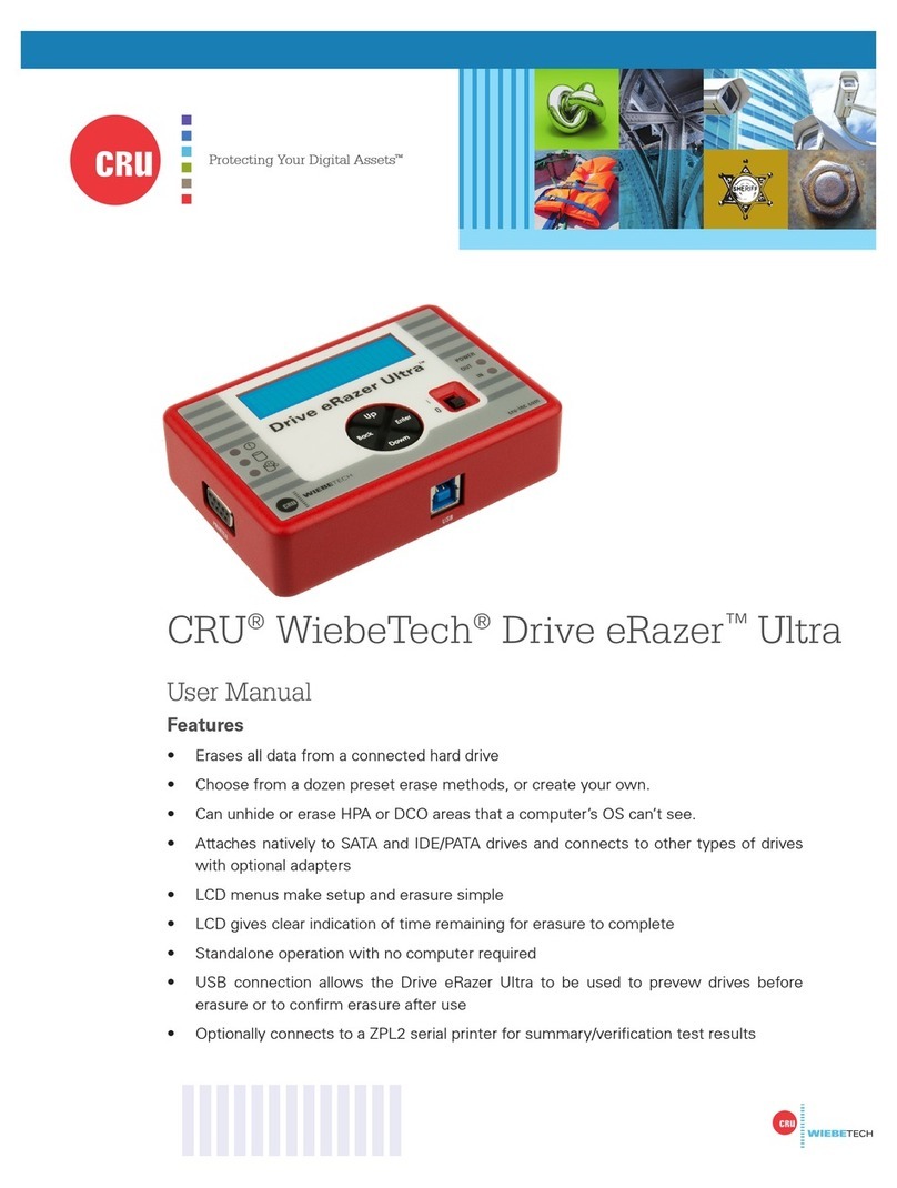 CRU WiebeTech Drive eRazer Ultra user manual