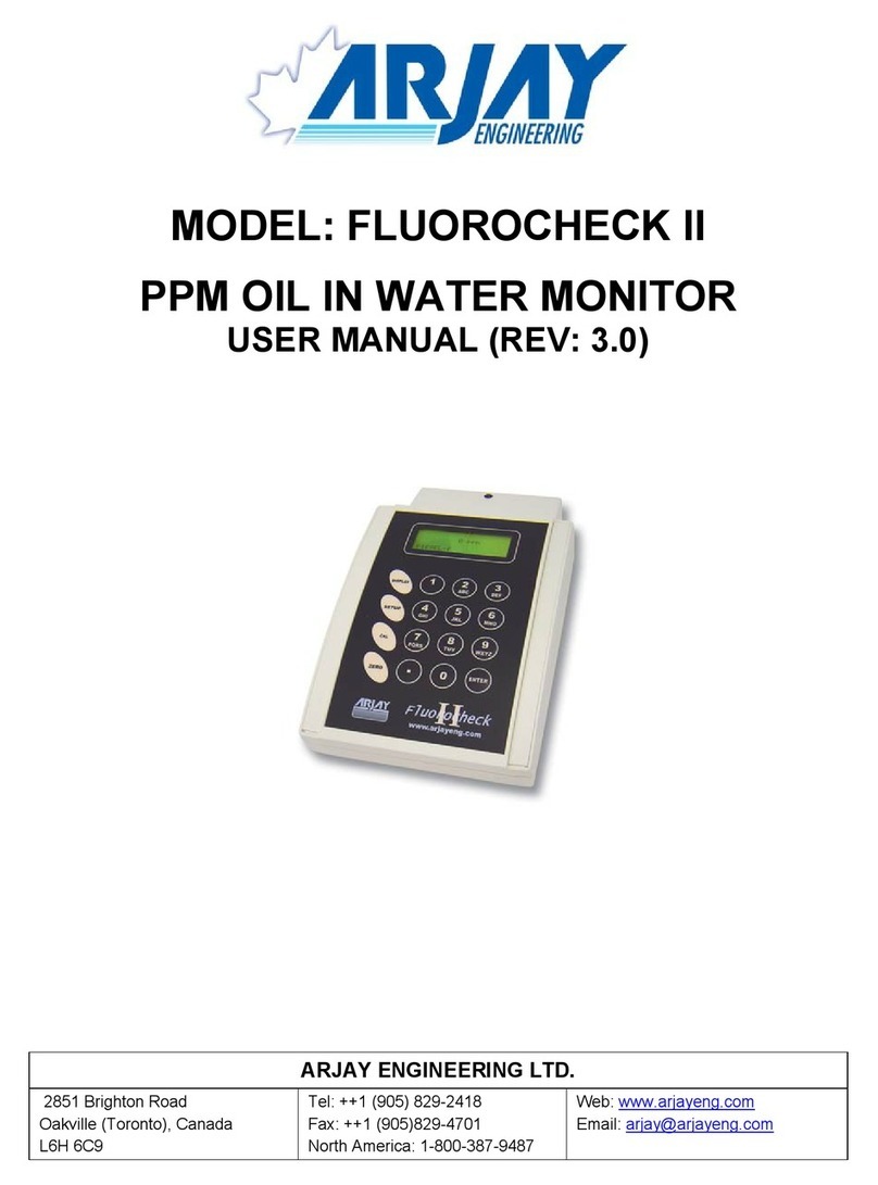 ARJAY ENGINEERING FLUOROCHECK II User manual