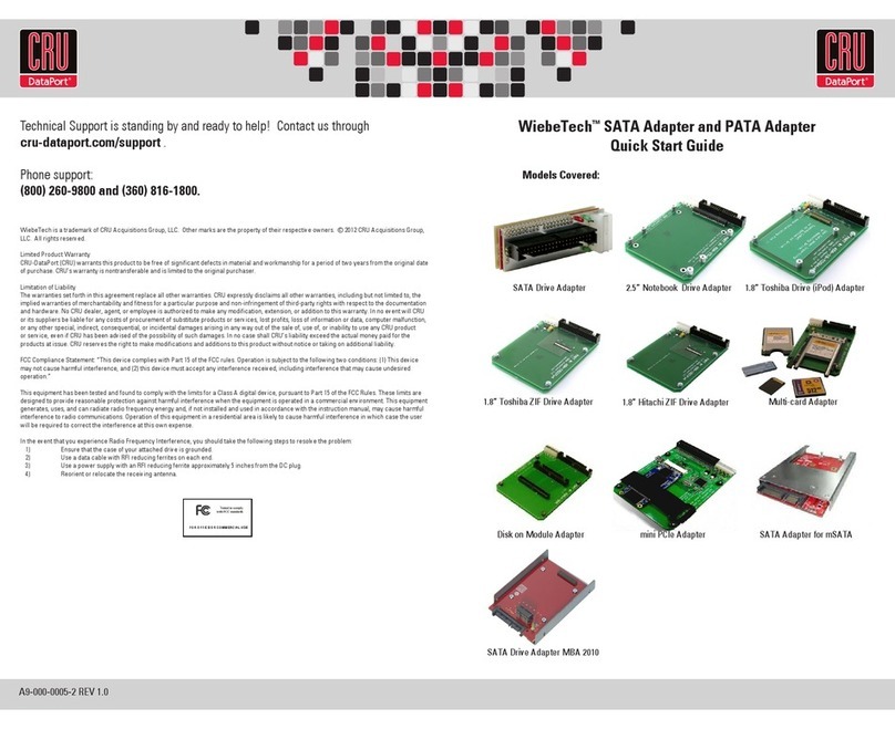 CRU WiebeTech User manual