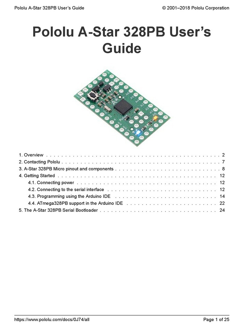 Pololu Corporation A-Star 328PB user guide Pololu Corporation A-Star 328PB user guide