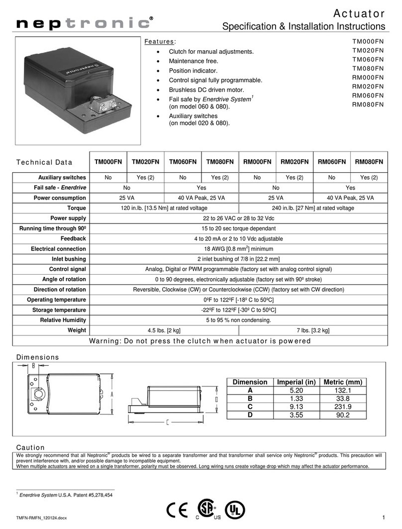 Neptronic RM020FN User manual