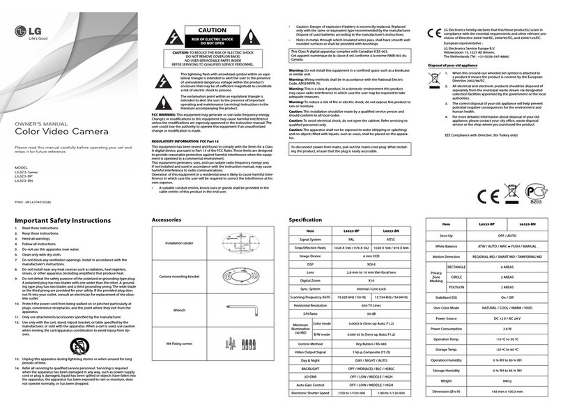 LG L6323-BN User manual