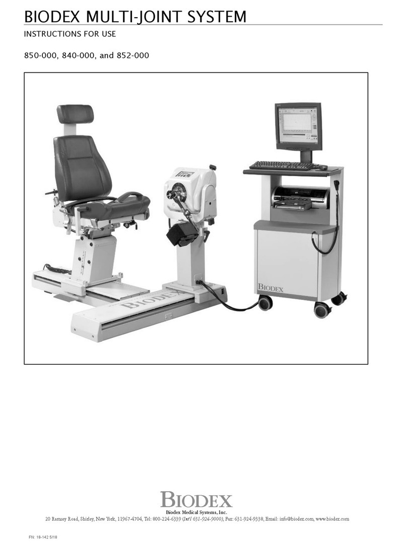 biodex 850-000 Instructions for use