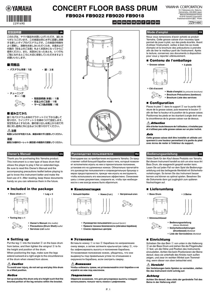 Yamaha FB9024 User manual Yamaha FB9024 User manual