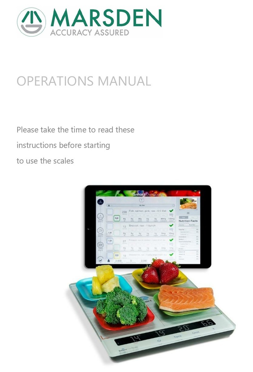 marsden Smart Diet Scale Installation manual