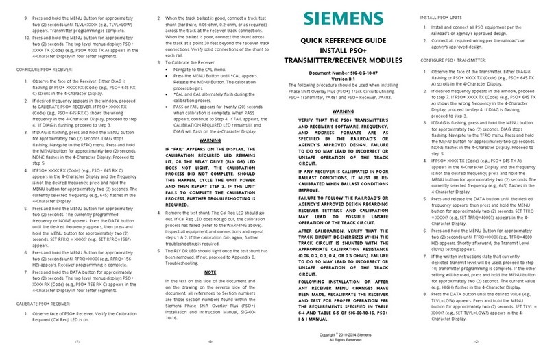 Siemens PSO+ User manual