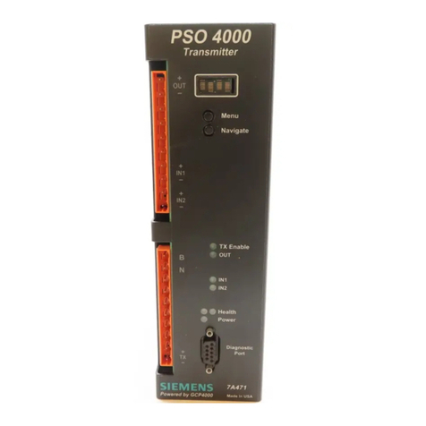 Siemens PSO 4000 User manual