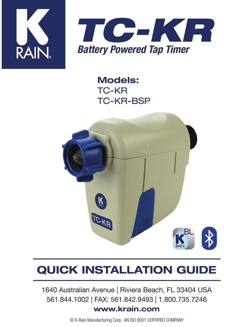 K-Rain TC-KR Quick installation guide