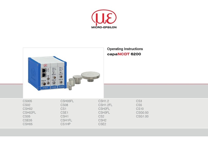 MICRO-EPSILON capaNCDT 6200 User manual