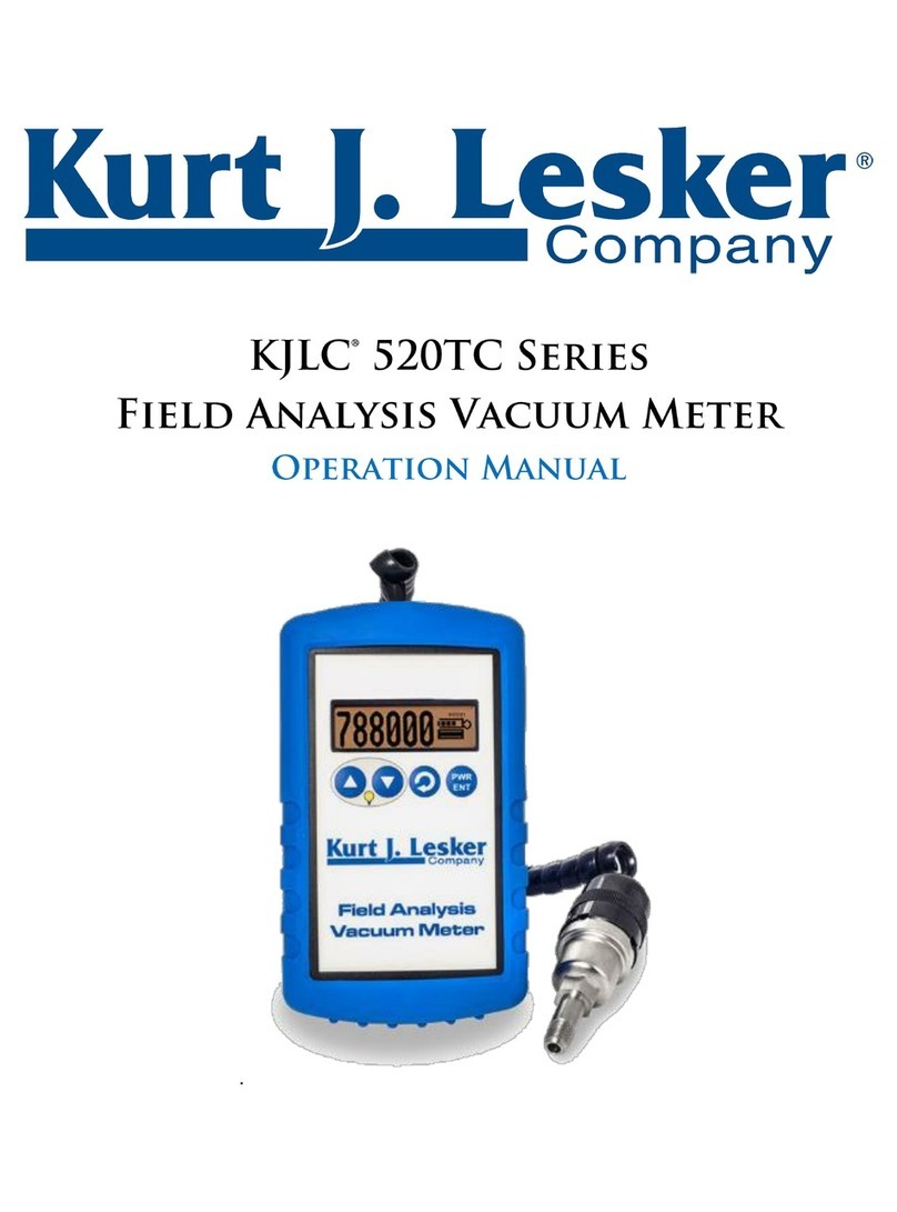 Kurt J. Lesker 520TC Series Operation manual