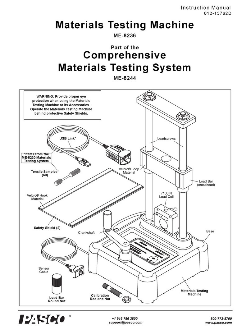 PASCO ME-8236 User manual