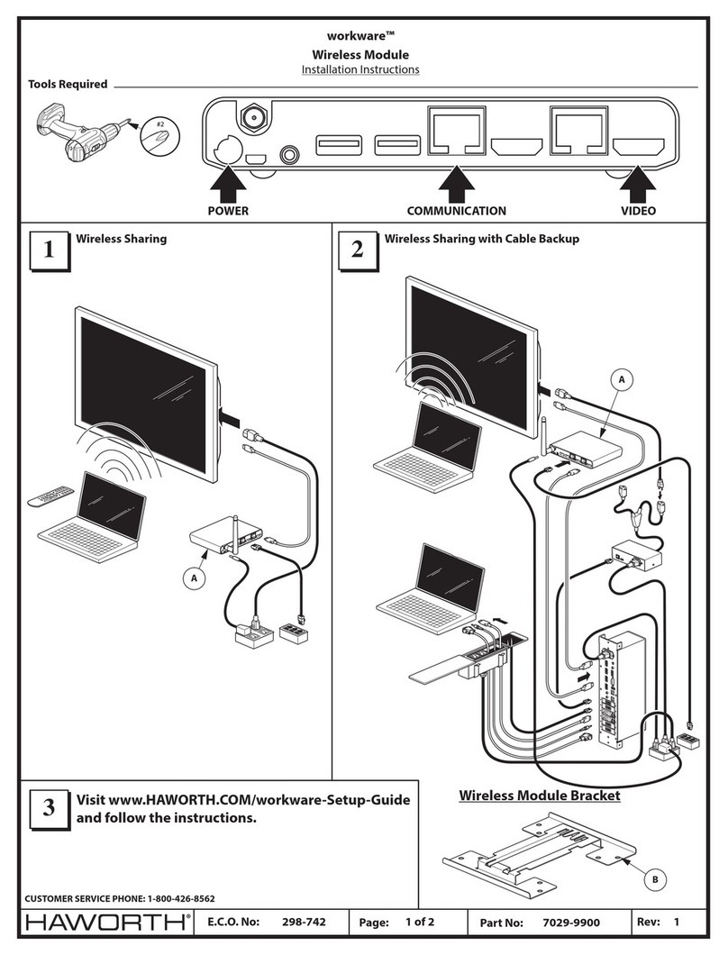 Haworth workware installation instructions