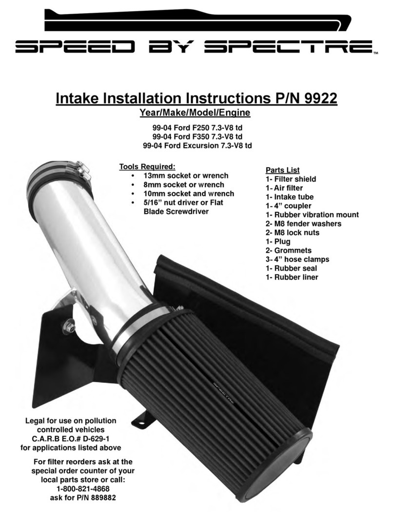 Speed by spectre 9922 installation instructions
