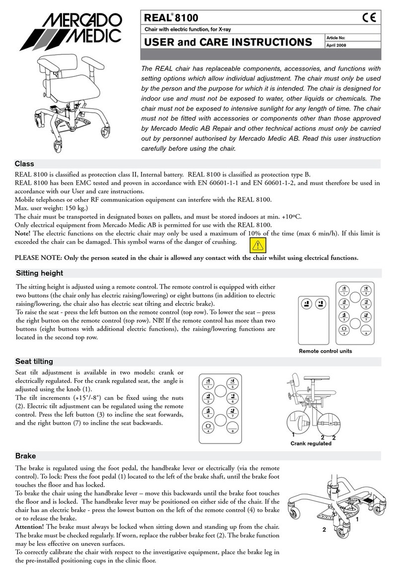 Mercado Medic REAL 8100 USER and CARE INSTRUCTIONS Mercado Medic REAL 8100 USER and CARE INSTRUCTIONS