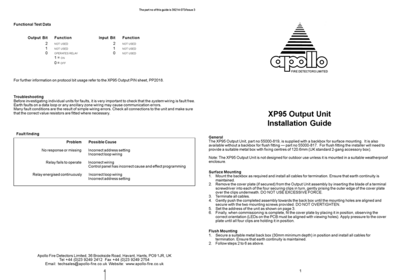 Apollo Smoke Detector XP95 installation guide