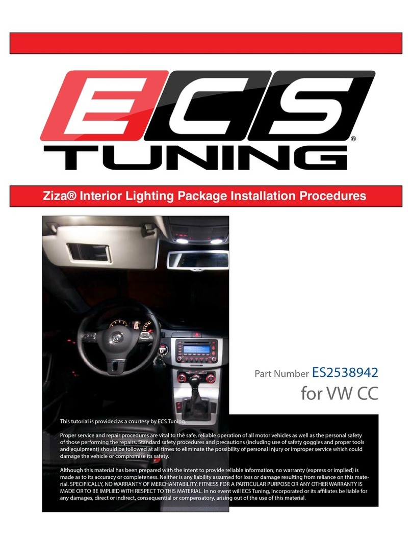 ECS Tuning Ziza ES2538942 Installation procedures