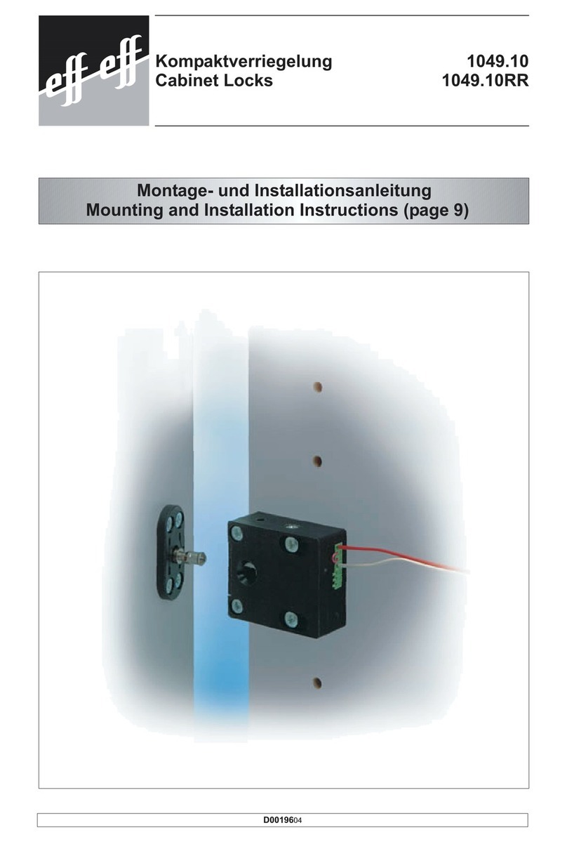 effeff 1049.10 Mounting and installation instructions