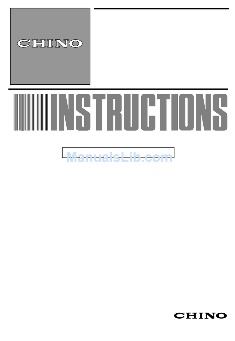 Chino IR-CA series User manual Chino IR-CA series User manual